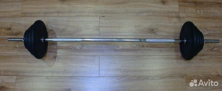 Штанга общим весом 43.5 кг