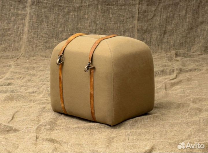 Пуф travel bag, linen fabric