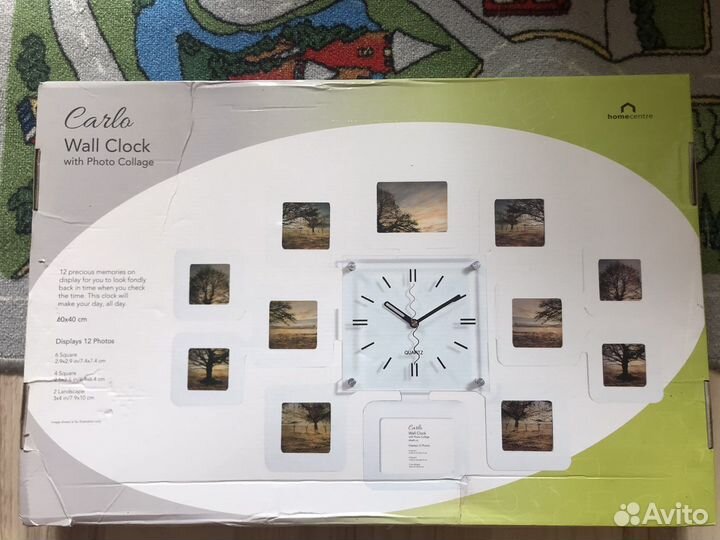 Часы дизайнерские с фоторамками