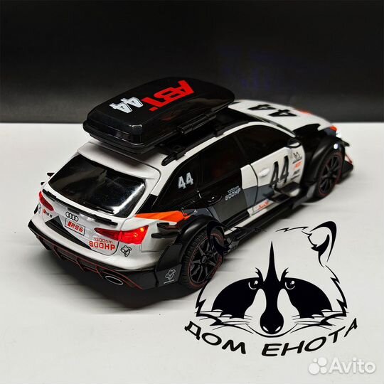 Машинка Audi RS6 ABT модель 1:24 Ауди рс6