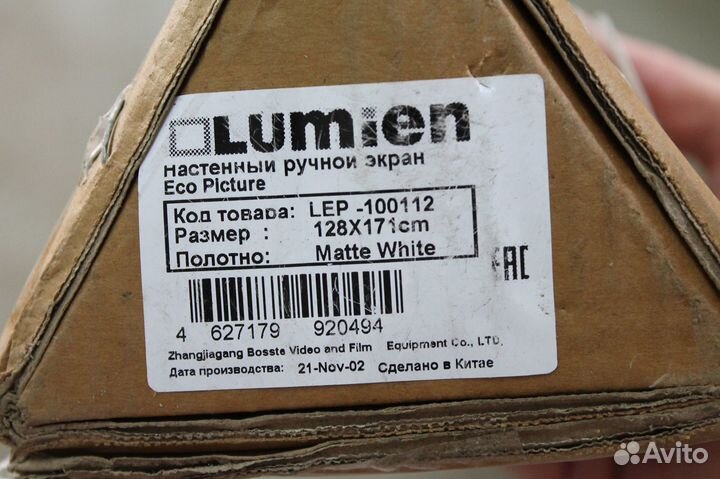 Экран настенный Lumien LEP-100112