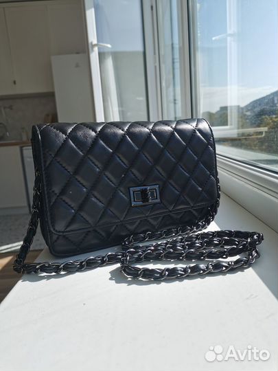 Сумка под Chanel 2.55 натуральная кожа кожа