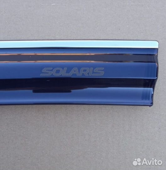 Дефлекторы хром нержавейка Solaris 2017-2022