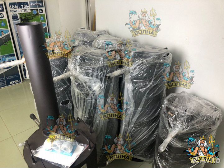 Печь для бассейна на дровах