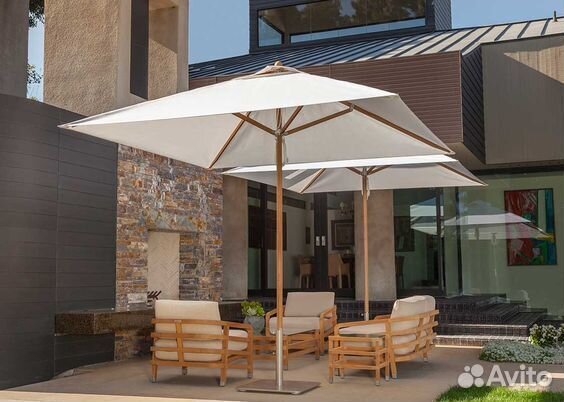 Зонты для кафе на центральной опоре