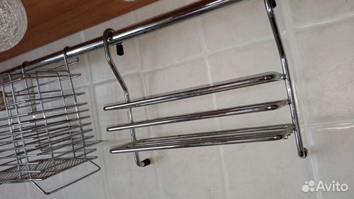 Полочки для рейлинга. Держатель столовых приборов