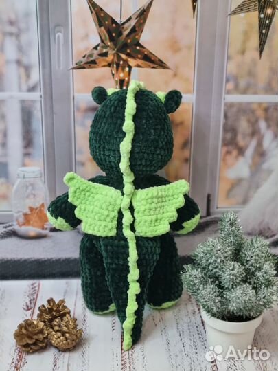 Вязаные игрушки ручной работы дракон