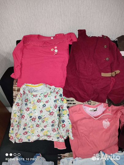 Вещи пакетом на девочку 68-74