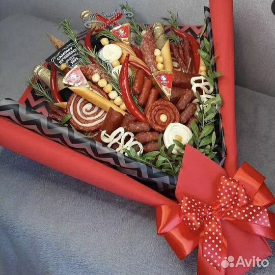 Мужские съедобные букеты