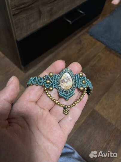 Чокер макраме колье бохо ручная работа