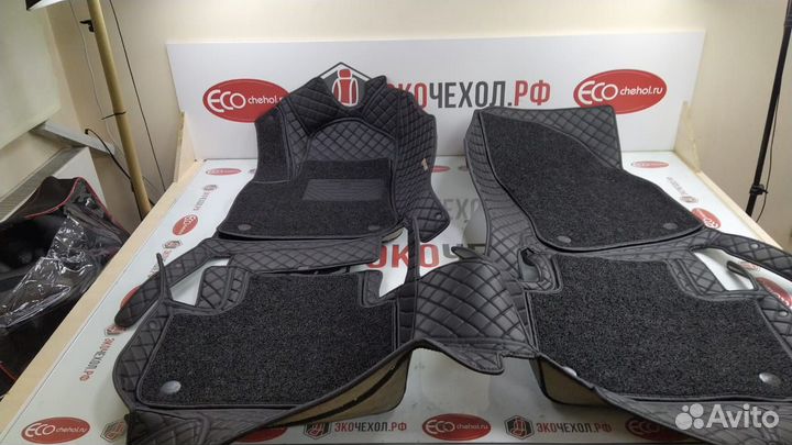 3D Коврики BMW X3 Высокие Борта Экокожа