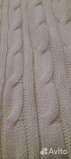 Шарф палантин белый