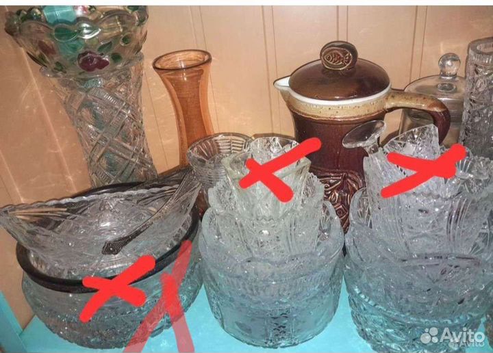 Посуда СССР, хрусталь, фарфор