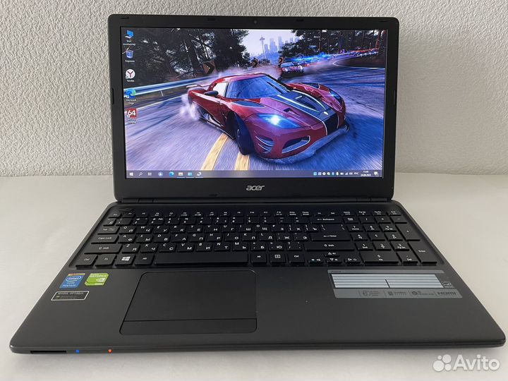 Игровой ноутбук Acer 4gb/2видеокарты/500gb