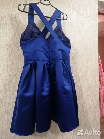 Вечернее платье 42 44 синее