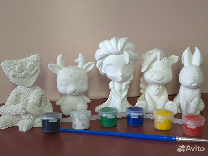 Гипсовые фигуры для раскрашивания