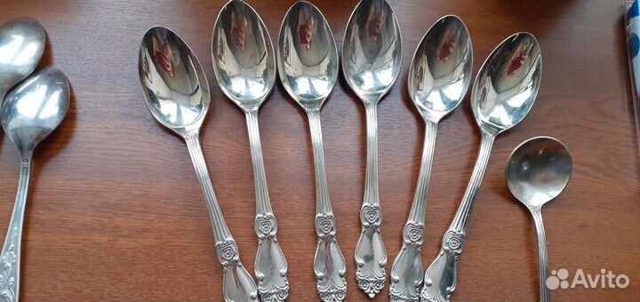 Ложки мельхиор мнц Глухарь