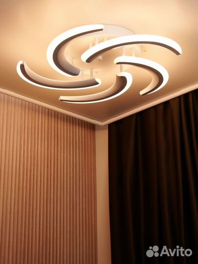 Люстра потолочная светодиодная 5 ламп