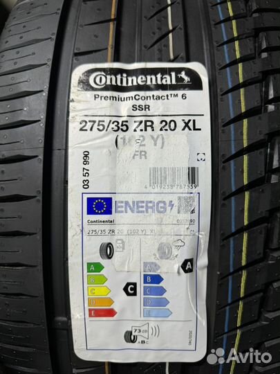 Continental ContiPremiumContact 6 245/40 R20 и 275/35 R20 Y