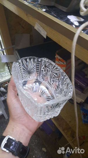 Хрусталь. Салатник и рюмки