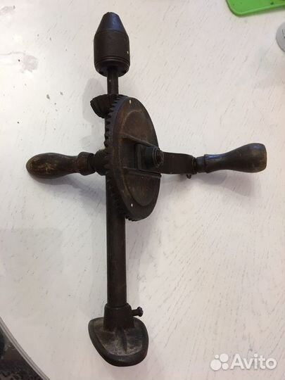 Дрель ручная старинная