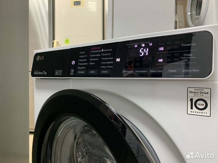 Стиральная машина LG 7 кг Direct Drive с паром