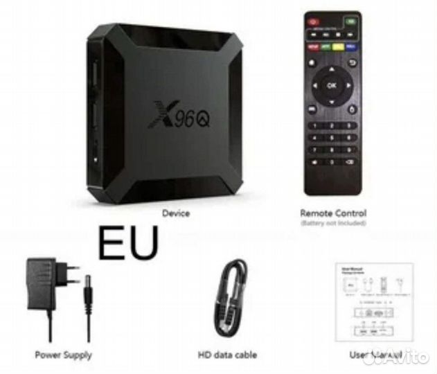 Android tv приставка 4К X96Q новая