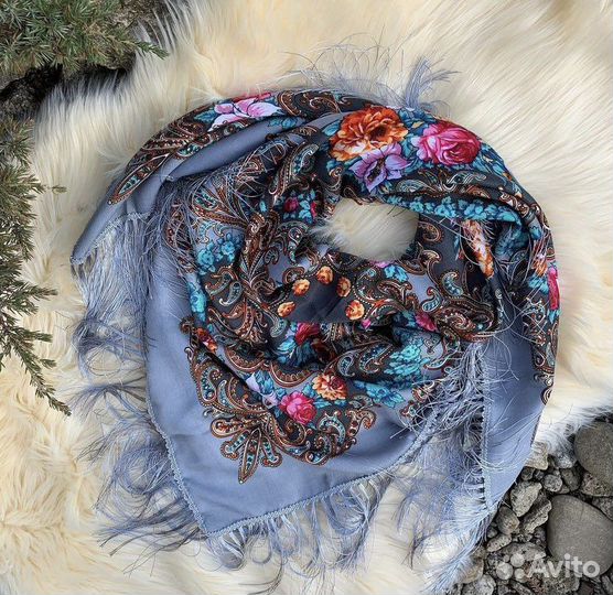 Платок шаль Павлопосадский