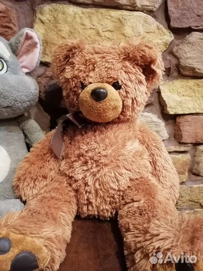 Мягкие игрушки собака мишка кот