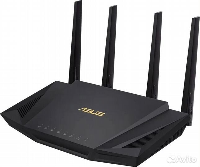 Wi-Fi роутер asus RT-AX58U, AX3000, черный