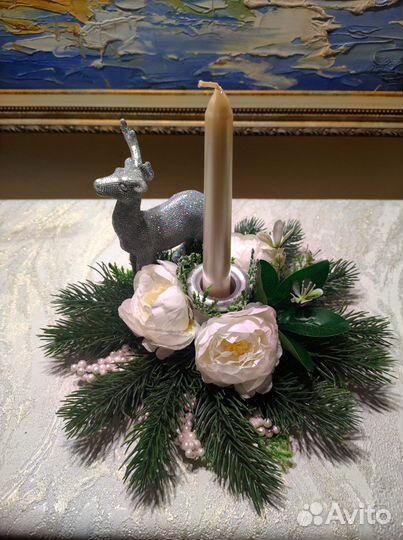 Подсвечник. Украшение для праздничного стола