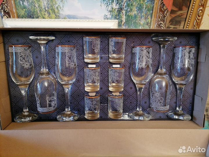 Фужеры, 2 набора