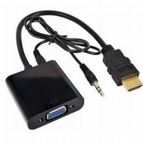 Конвертер hdmi (M) - VGA (F) (черный)