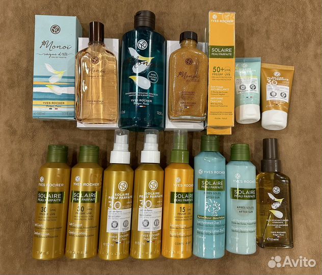 Солнцезащитные средства до и после, маски