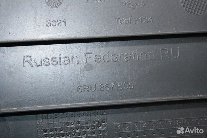 Обшивка крышки багажника Volkswagen polo (SED) 201