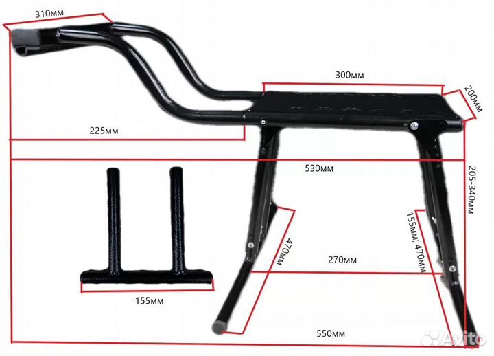 Рамка д/сидения для лодок пвх на лик-трос мод.3