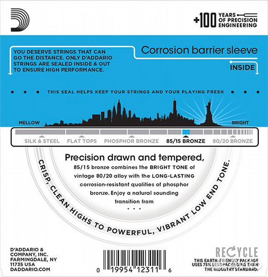 Струны для 12 струнной гитары DAddario EZ940