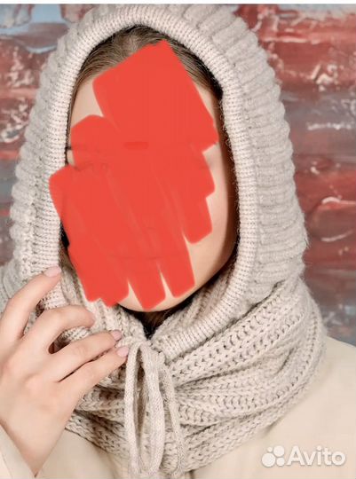 Капор вязаный