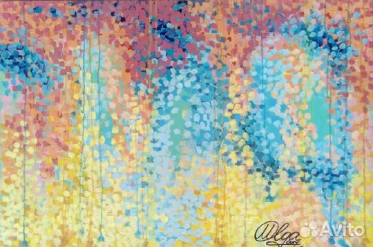 Картина абстракция Осеннее настроение