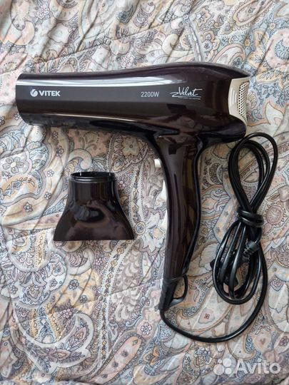 Фен для волос vitek velvet 2200w