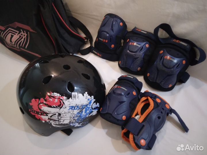 Роликовая защита комплект со шлемом и рюкзаком