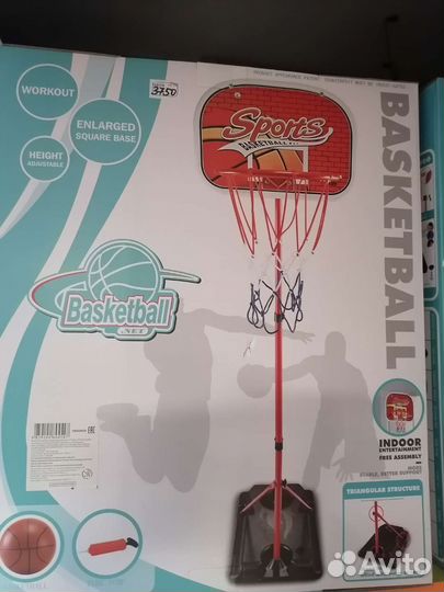 Баскетбольная стойка мобильная новая