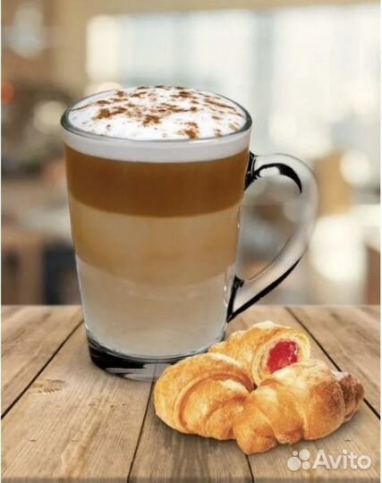 Новый набор из 4-х кружек, стекло