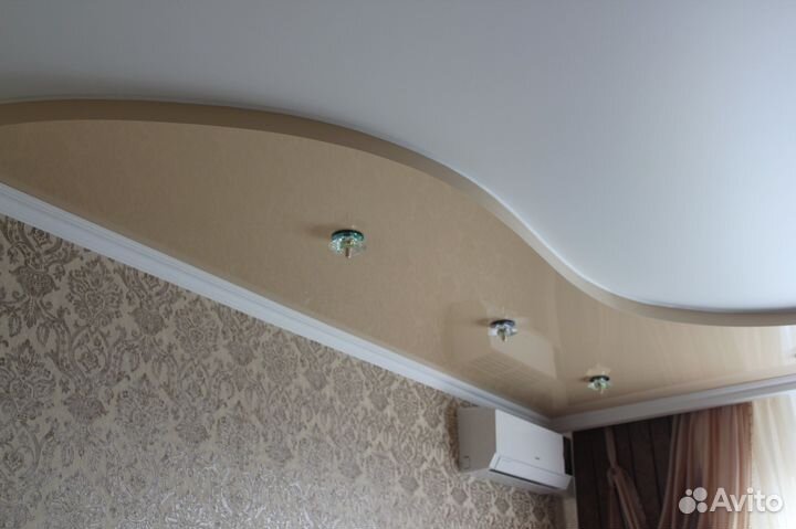 Натяжные потолки и слив потолков