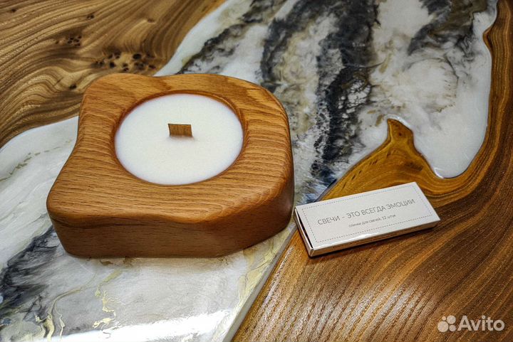 Ароматические свечи из массива бука