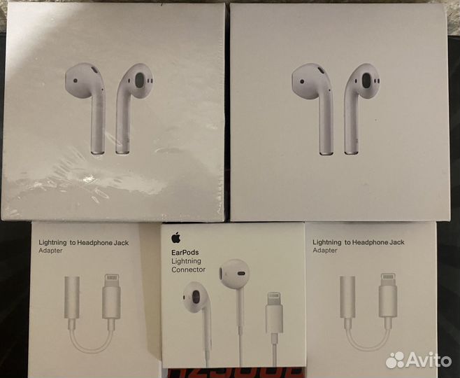 Наушники apple переходники новые