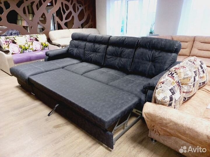 Диван угловой кожаный