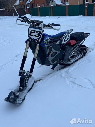 Yamaha yz450f snow bike