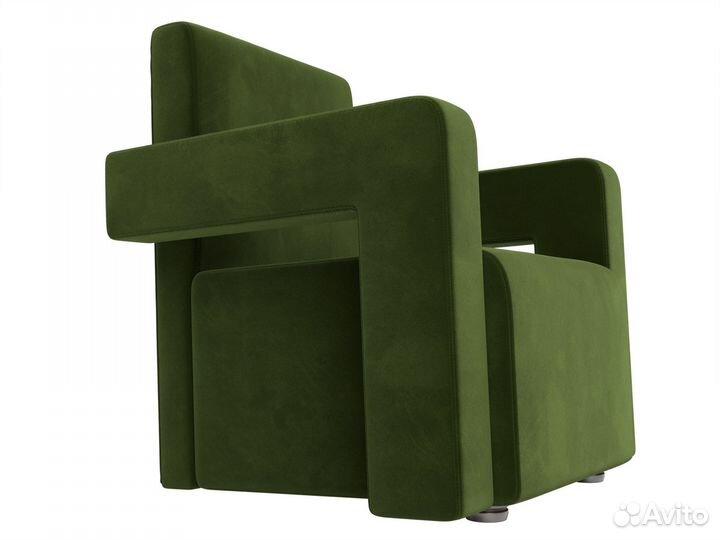 Кресло Рамос, микровельвет, зеленый. Москва и мо