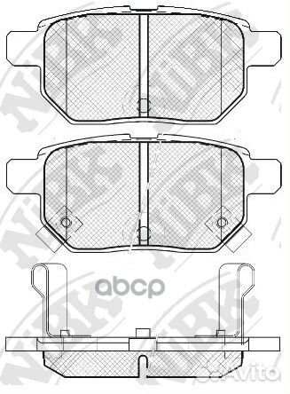 Колодки тормозные дисковые зад PN1519 NiBK